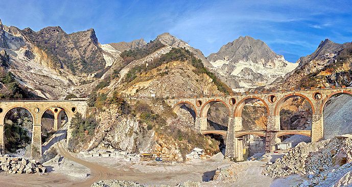 The Marble Quarries of Carrara, near Florence