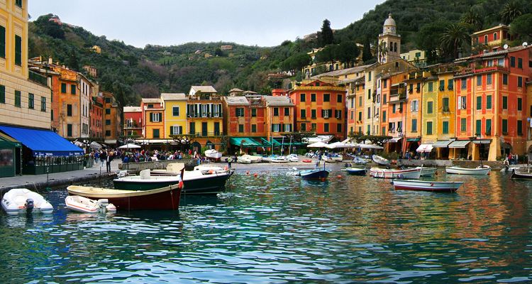 Portofino, Liguria, one of the oldest resort areas of Italy