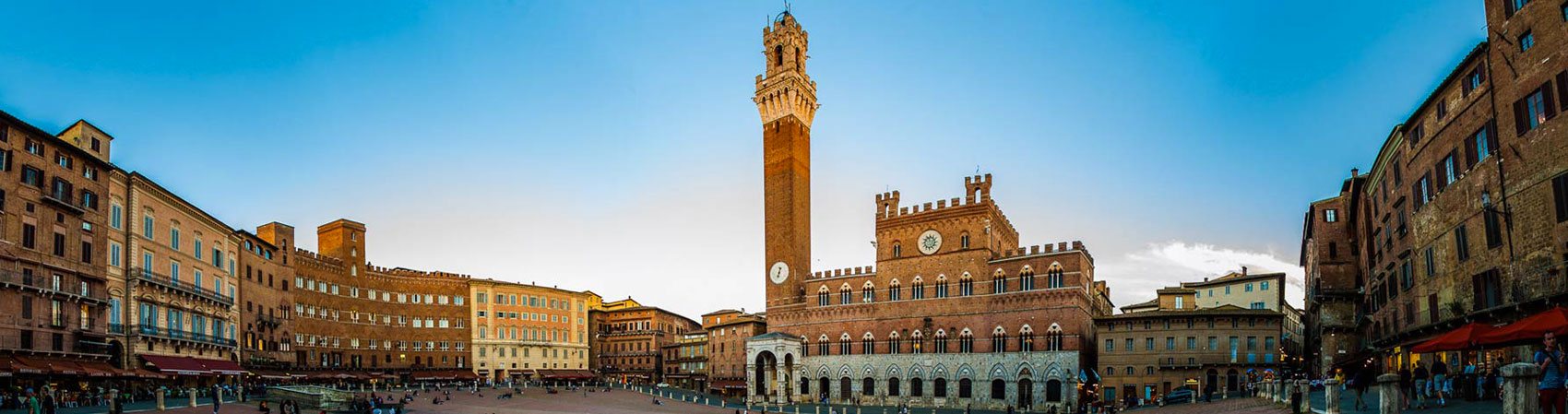 View of Piazza del Campo in Siena, Tuscany